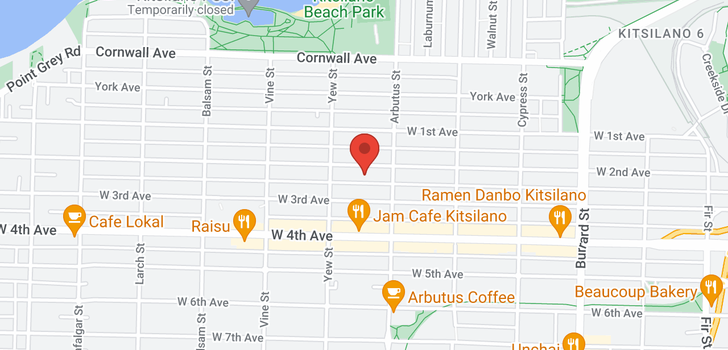 map of 301 2148 W 2ND AVENUE